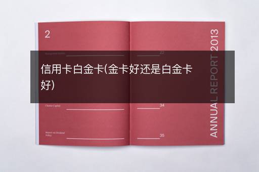 信用卡白金卡(金卡好还是白金卡好)