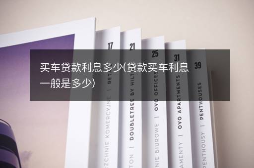 买车贷款利息多少(贷款买车利息一般是多少)